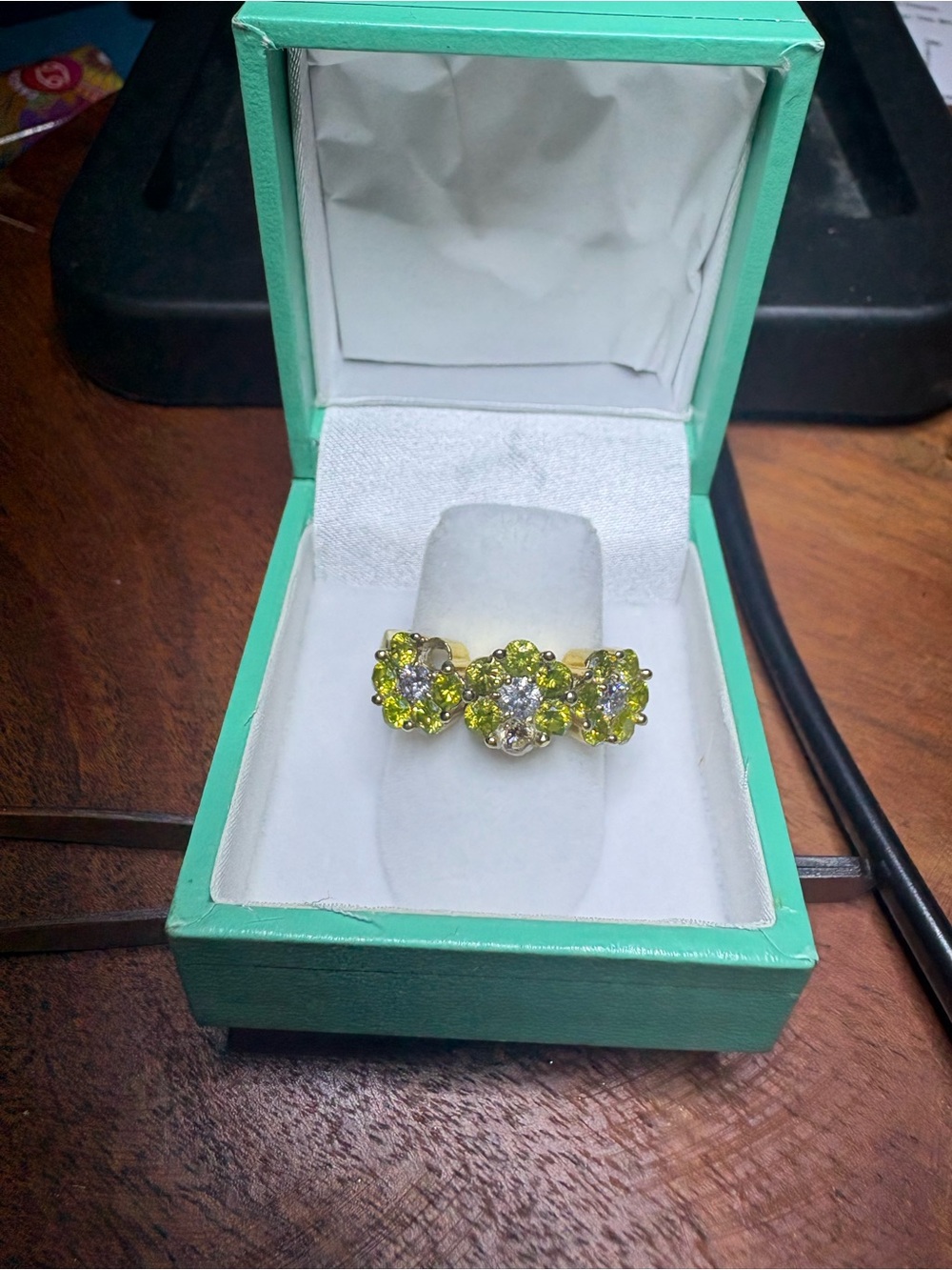 14k Yellow&White Diamonds Ring
